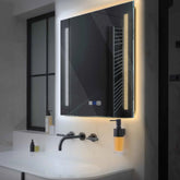 Espejo LED Cuadrado | Botones táctiles | Función antivaho | Temperatura de color ajustable - Reyze Seria Minimal Model 7